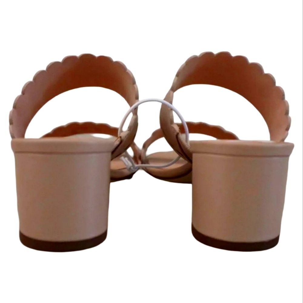 Kate Spade Women's Mauve Pink Chrissie Scalloped Trim Double Strap Sandals NEW - Picture 3 of 5